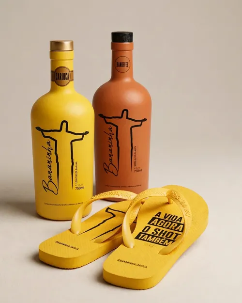 Kit Pai de Resenha - Licor Fino de Banana + Licor Banoffee + Havaianas