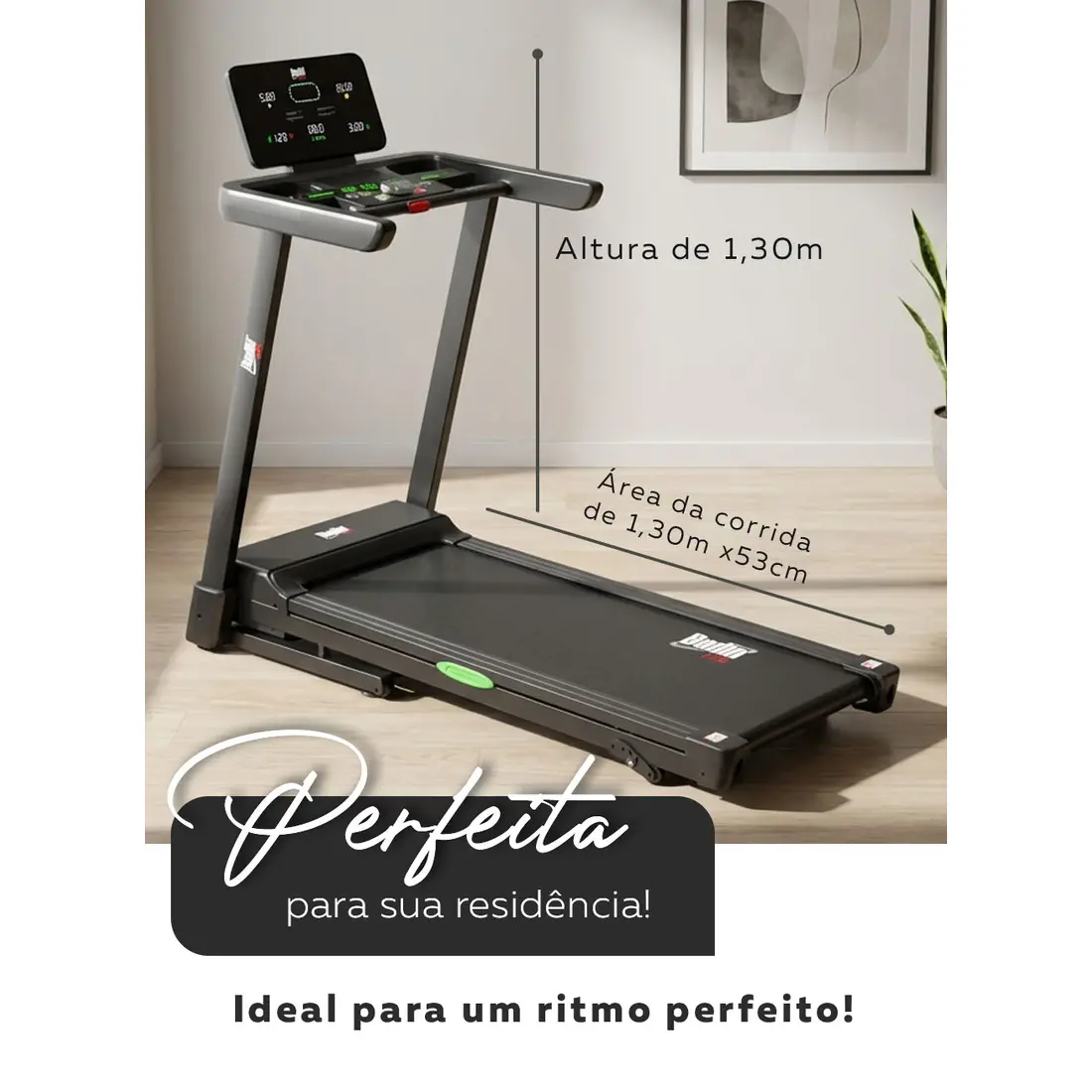 Esteira Residencial Bedinfit BF5-100 | 2.5 HP | Dobrável e Silenciosa - imagem 3