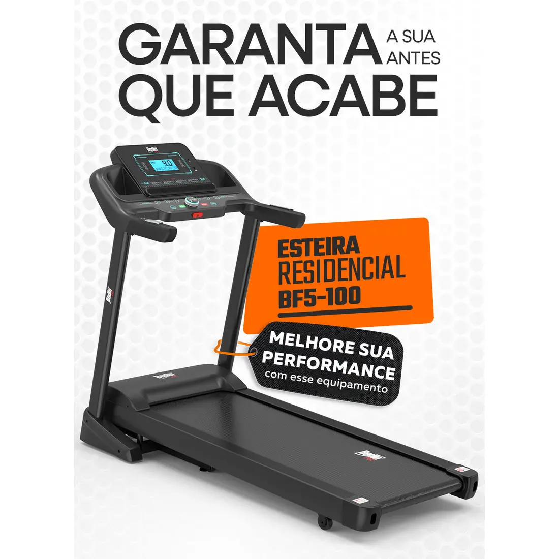 Esteira Bedinfit BF5-101 | 3.5 HP | Suporta 150kg | Bedinsat - imagem 8