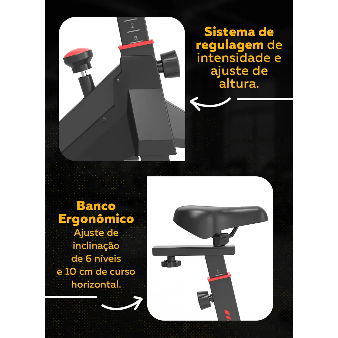 Bike Spinning Bedinfit BF5-200 | Silenciosa | Até 120kg | Bedinsat - imagem 4