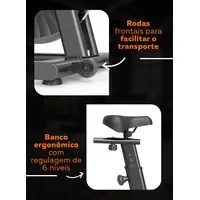 Bike Spinning Bedinfit BF5-201 | Suporta 145kg | Silenciosa e Robusta - imagem 4
