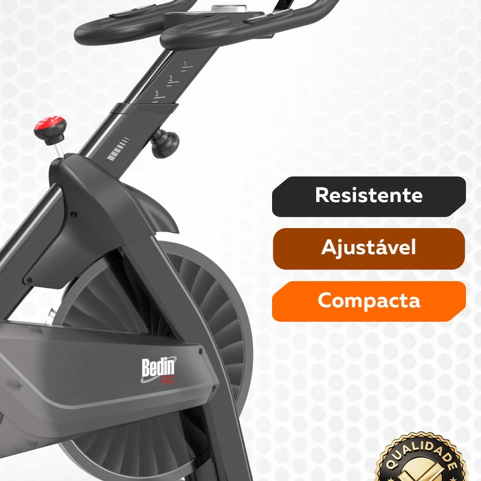 Bike Spinning Bedinfit BF5-201 | Suporta 145kg | Silenciosa e Robusta - imagem 5