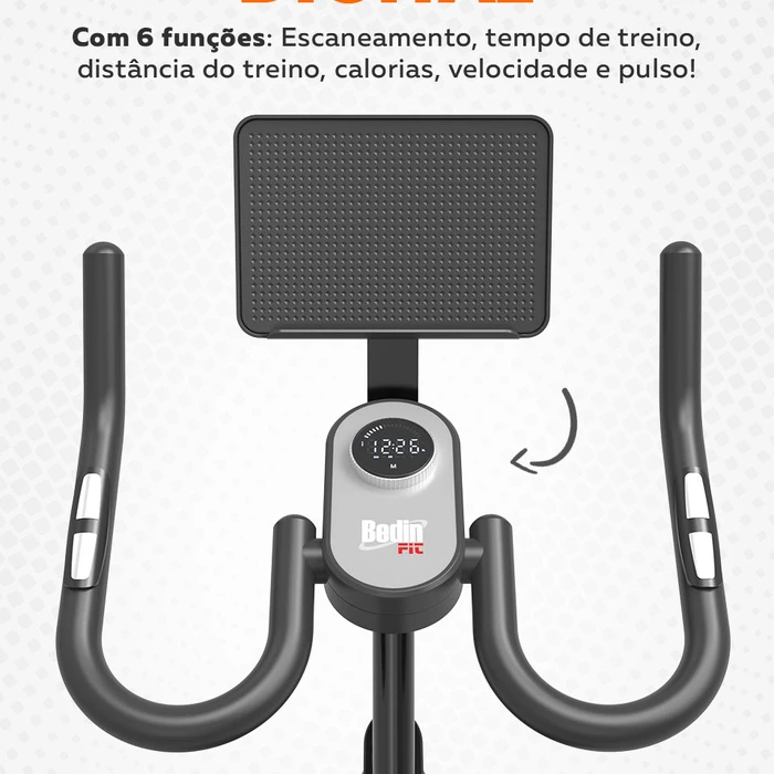 Bike Spinning Bedinfit BF5-201 | Suporta 145kg | Silenciosa e Robusta - imagem 9