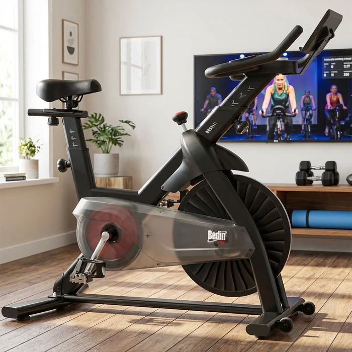 Bicicleta Ergométrica Spinning Bedinfit BF5-201 – Profissional Residencial, até 145kg, Silenciosa