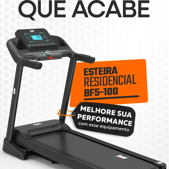 Esteira Bedinfit BF5-101 | 3.5 HP | Suporta 150kg | Bedinsat - imagem 4