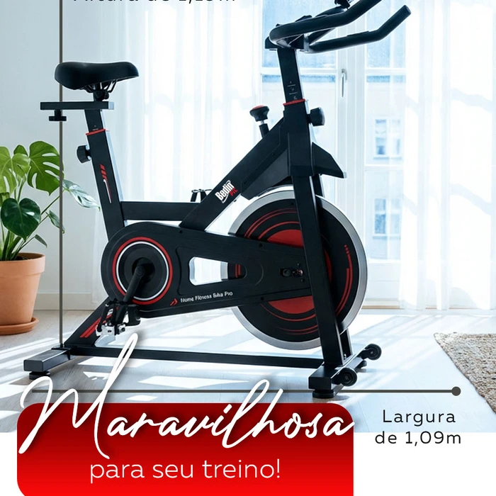 Bike Spinning Bedinfit BF5-200 | Silenciosa | Até 120kg | Bedinsat - imagem 5