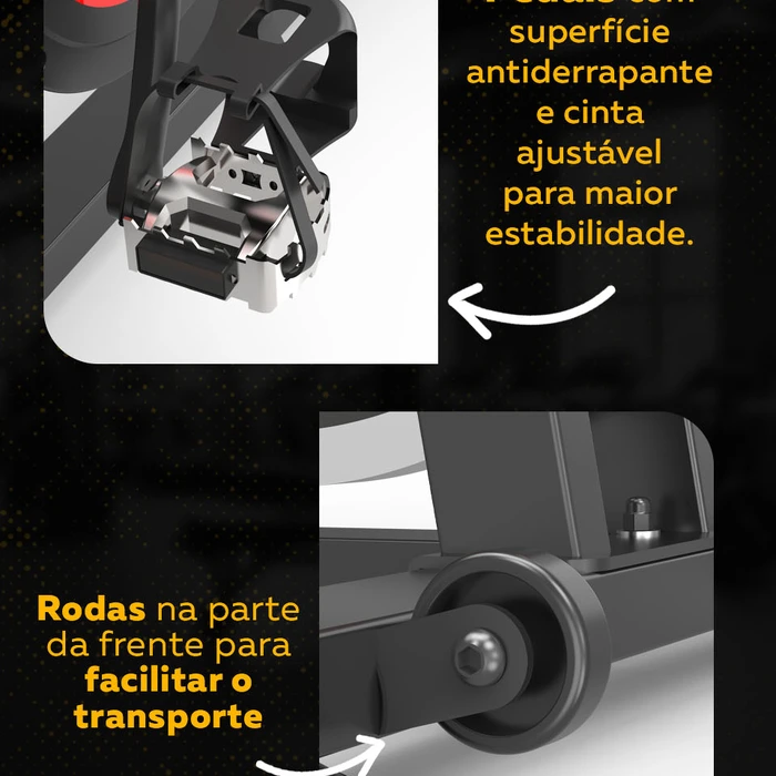 Bike Spinning Bedinfit BF5-200 | Silenciosa | Até 120kg | Bedinsat - imagem 6