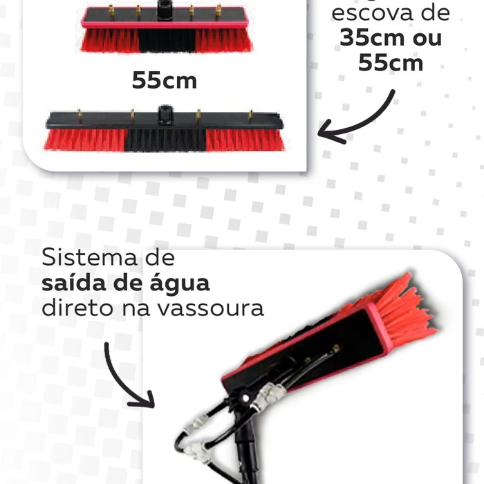 Vassoura para Limpeza de Painel Solar Bedinsolar – Cabo Telescópico - imagem 4