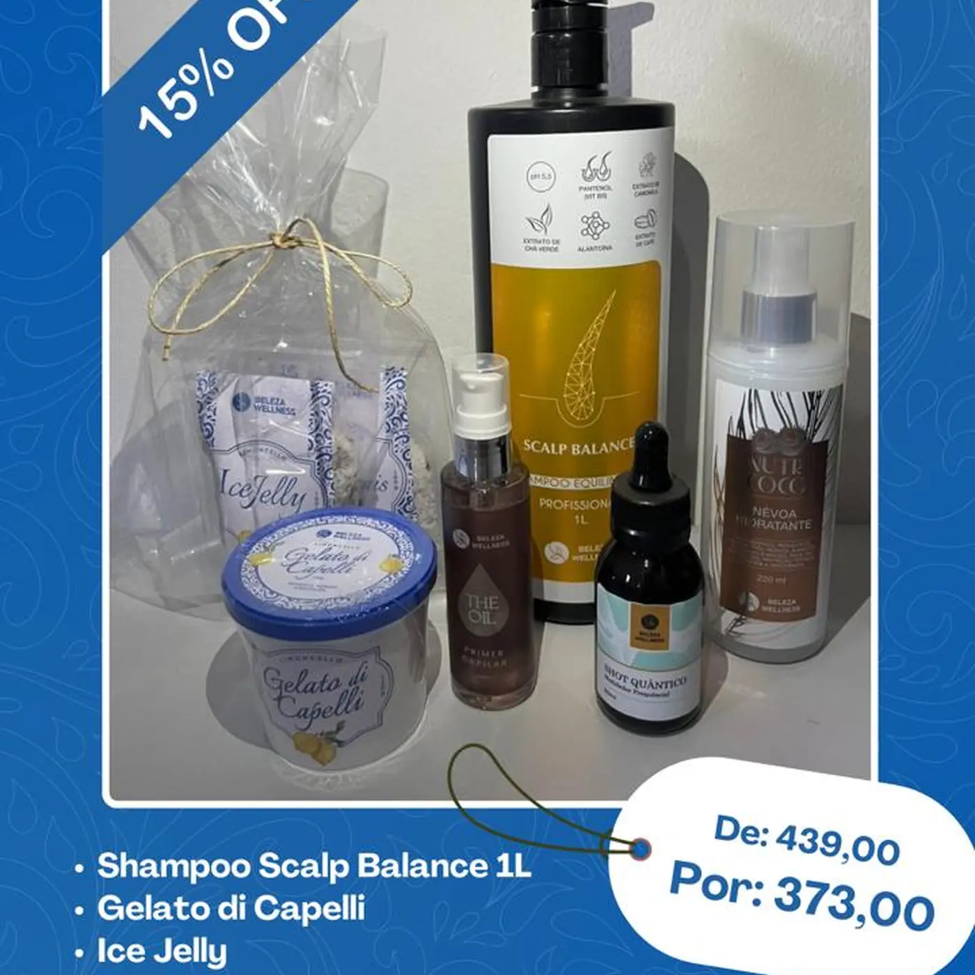 Ritual Ice Therapy - (Shampoo Scalp Balance 1L, Gelato di Capelli 130g, The Oil 30ml, Nevoa Hi 
