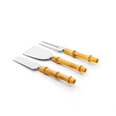Conjunto de Talheres Copa&Cia para Queijo 3 Peças Garbo Bamboo Silver - imagem 1