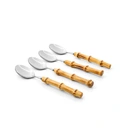 Conjunto de Talheres de Sobremesa Copa e Cia 4 Peças Garbo Bamboo Natural Colher - Bamboo Silver - imagem 5