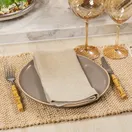 Conjunto de Talheres de Sobremesa Copa&Cia 4 Peças Garbo Bamboo Natural Garfo - Bamboo Silver - imagem 4
