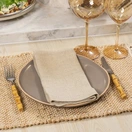 Conjunto de Talheres de Sobremesa Copa&Cia 4 Peças Garbo Bamboo Natural Garfo - Bamboo Silver - imagem 4