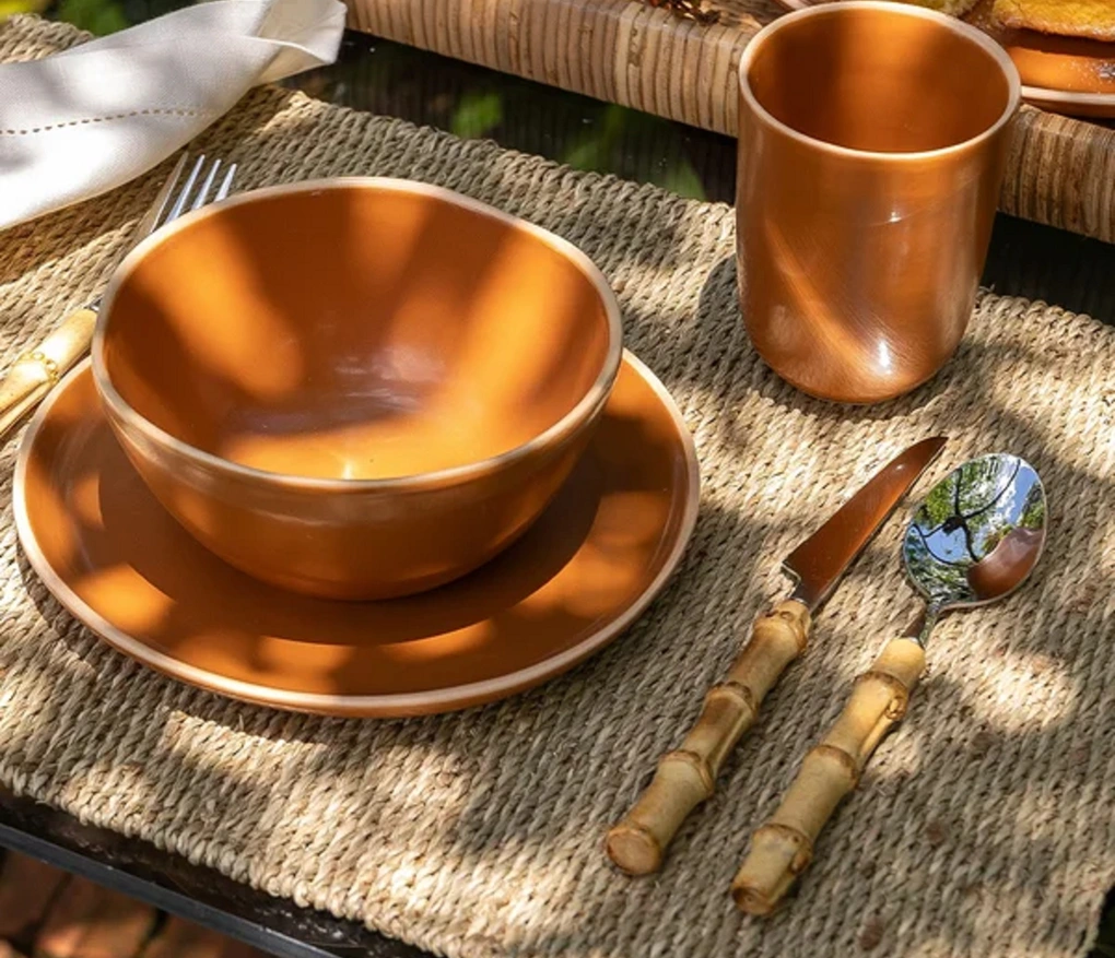 Conjunto de Talheres Copa e Cia 36 Peças Garbo Bamboo Silver