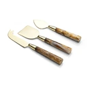 Conjunto de Talheres Copa&Cia para Queijo 3 Peças Garbo Calacatta Gold - imagem 1