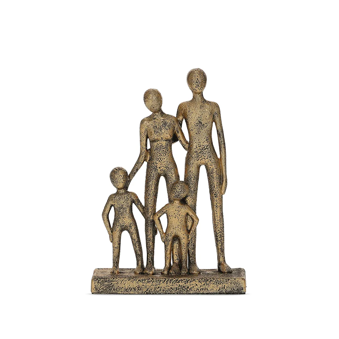 Escultura Decorativa Família em Polirresina