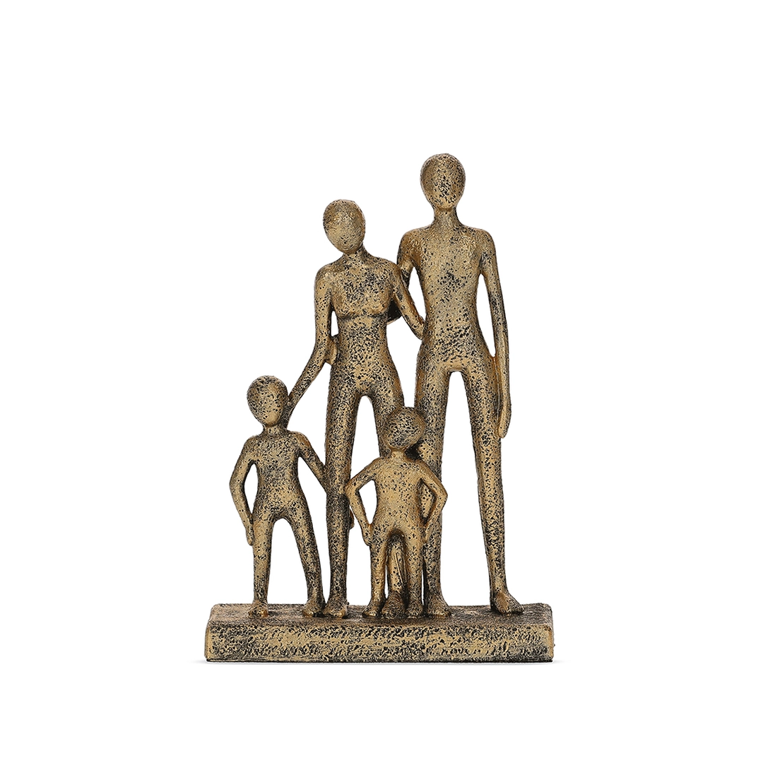 Escultura Decorativa Família em Polirresina