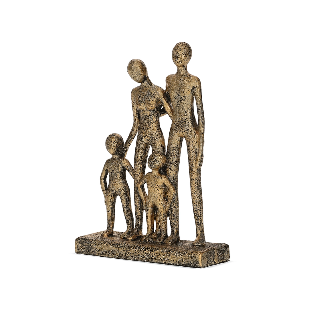 Escultura Decorativa Família em Polirresina