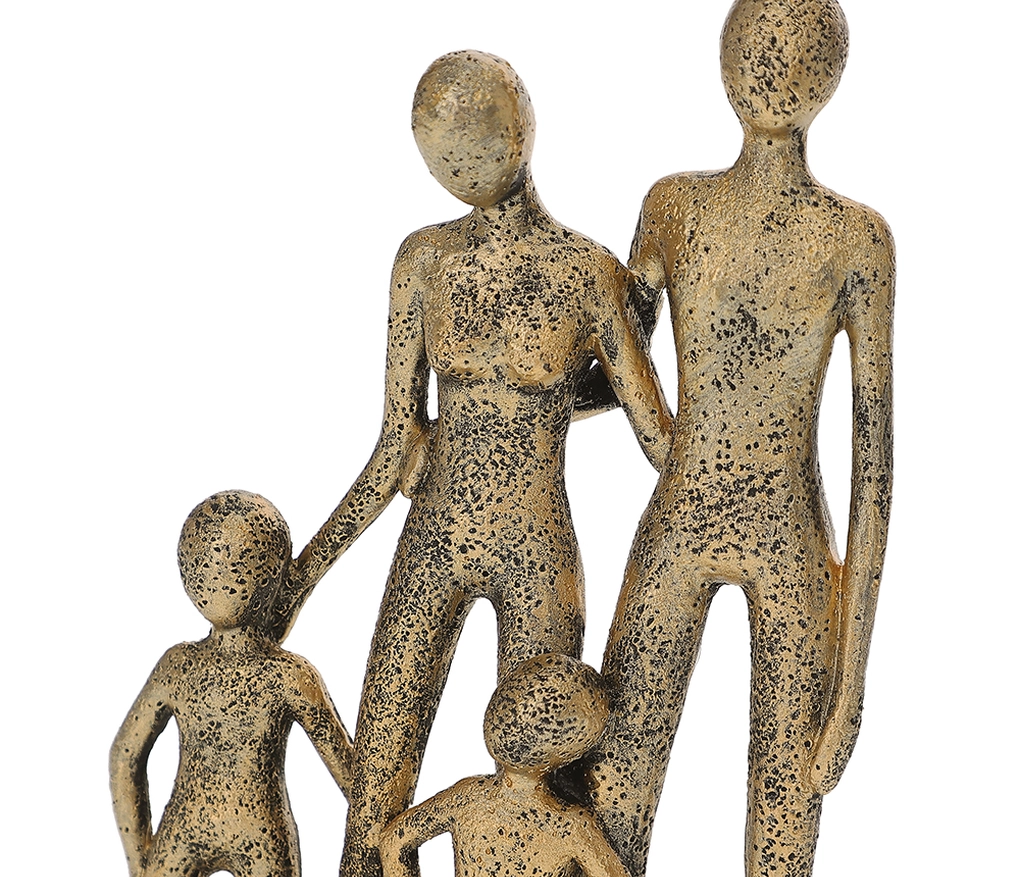 Escultura Decorativa Família em Polirresina
