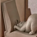 Aparador de Livros Poliresina Ursos Marrom - imagem 3