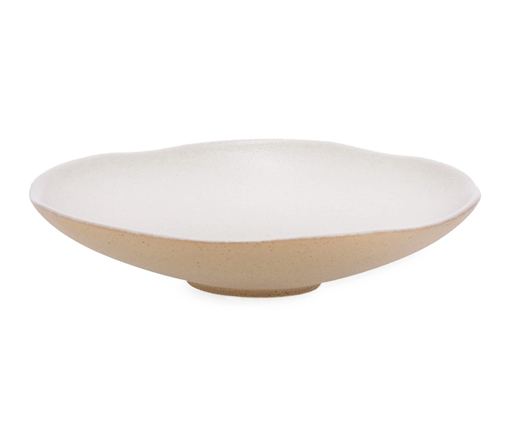 Centro de Mesa Cerâmica Off White