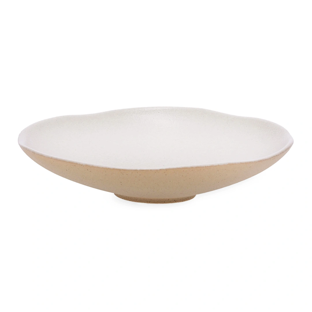 Centro de Mesa Cerâmica Off White