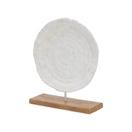 Escultura Coral em Poliresina Off White  - imagem 2