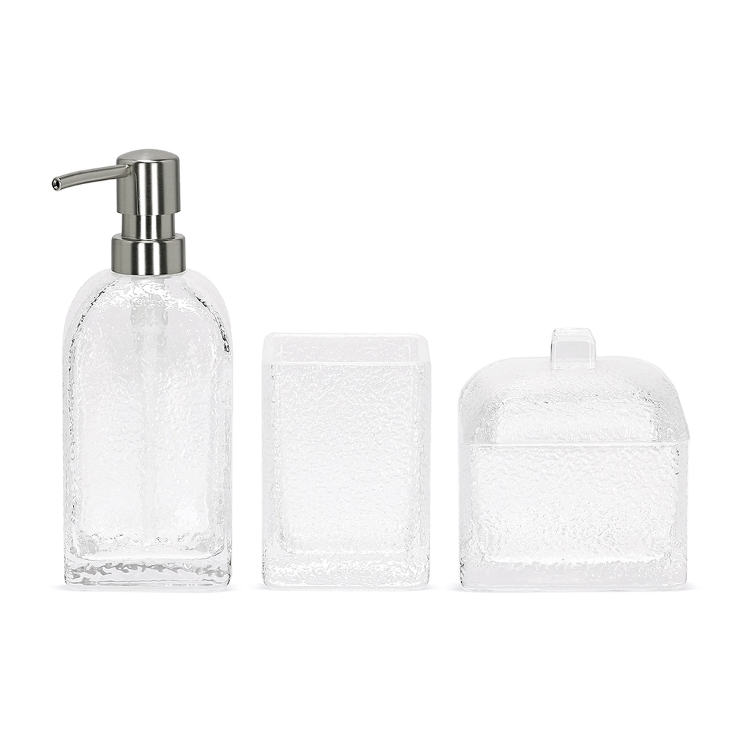 Kit em Vidro para Banheiro 3 Pcs