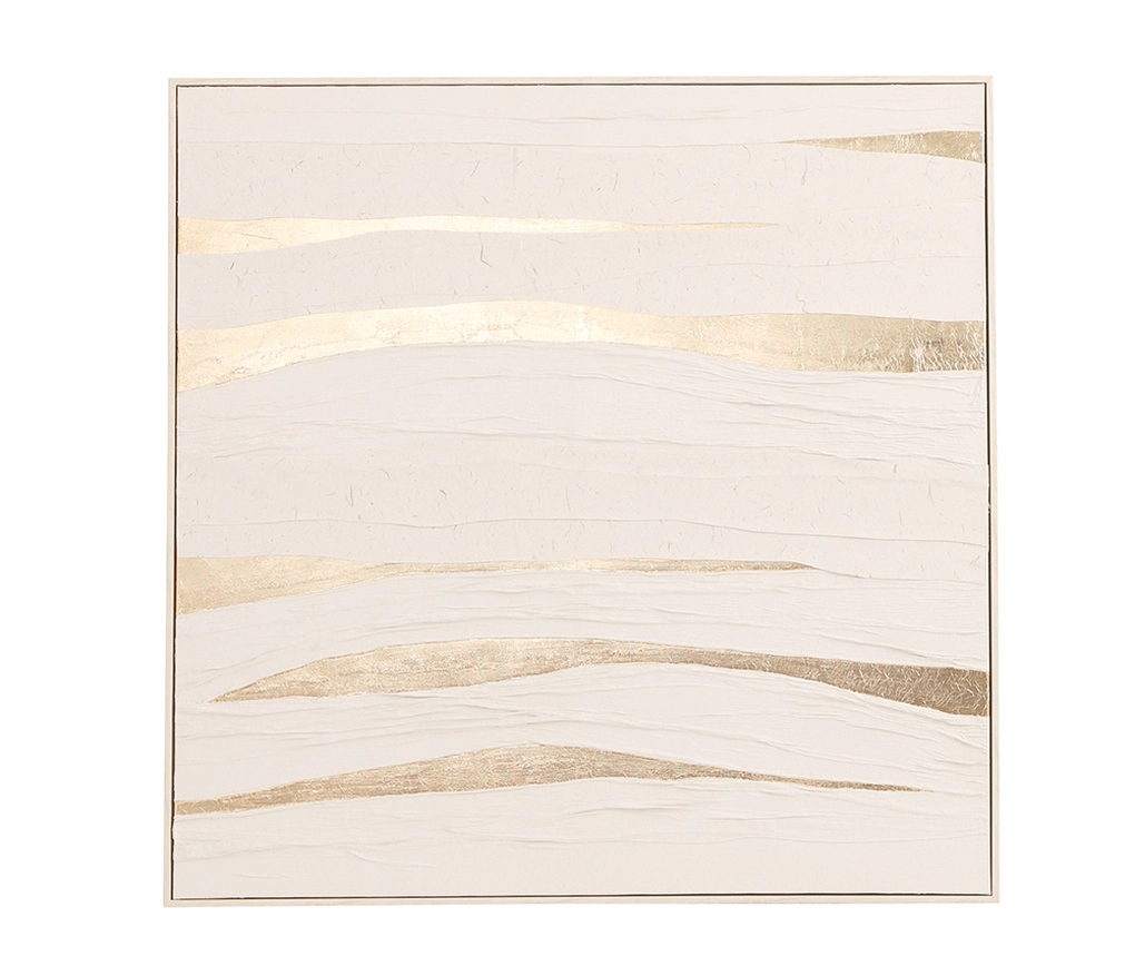 Quadro Texturizado Off White 100x100cm