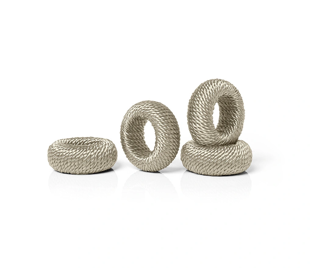 Anel de Guardanapo 4 Pcs Rayon Champagne