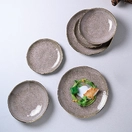 Conjunto com 6 Pratos Raso Orgânico Shimeji Gold - imagem 5
