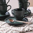 Conjunto com 6 Xícaras de Café com Pires Bio Greenery 120ml - imagem 1