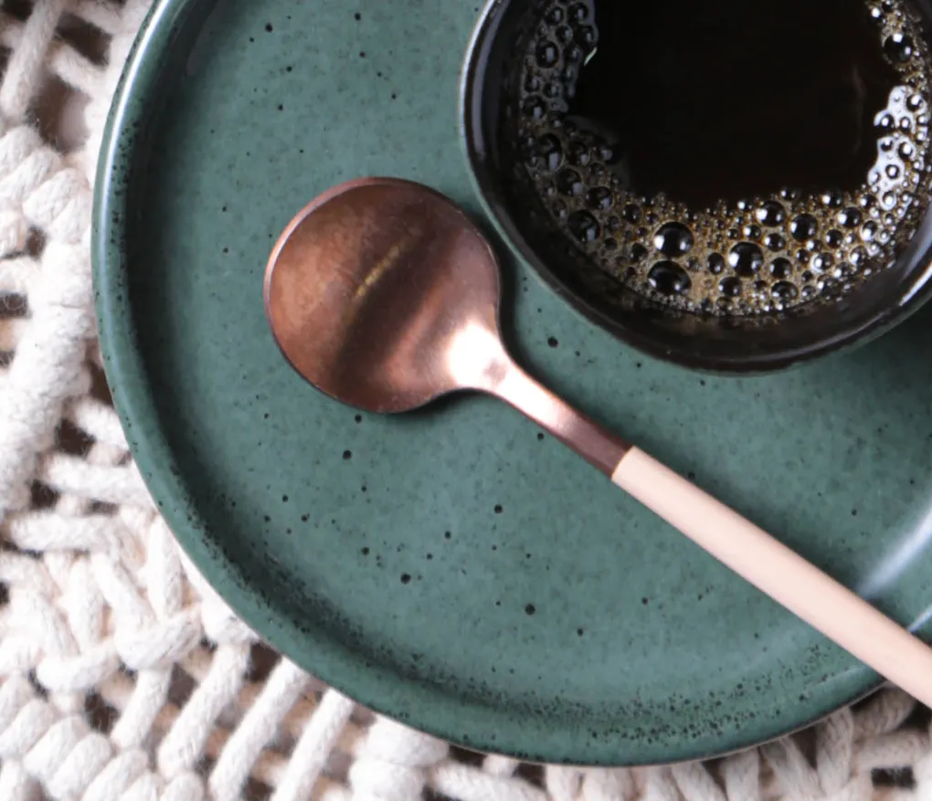 Conjunto com 6 Xícaras de Café com Pires Bio Greenery 120ml