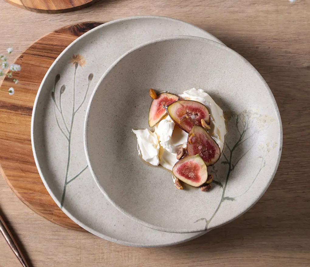 Conjunto com 6 Pratos Fundo Bio Stoneware Campestre