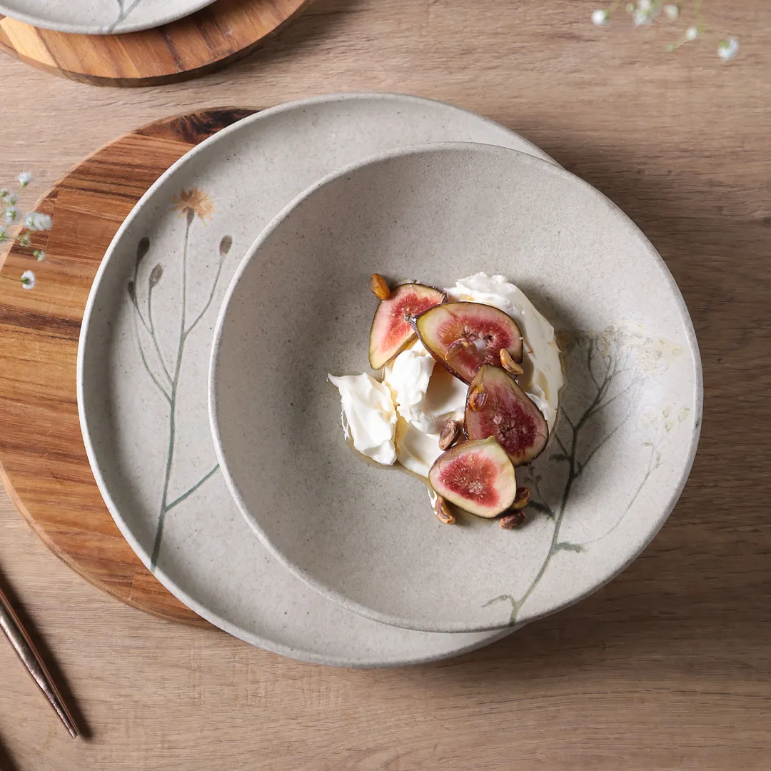 Conjunto com 6 Pratos Fundo Bio Stoneware Campestre