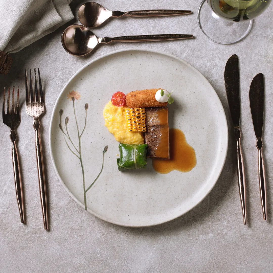 Conjunto com 6 Pratos Raso Bio Stoneware Campestre 