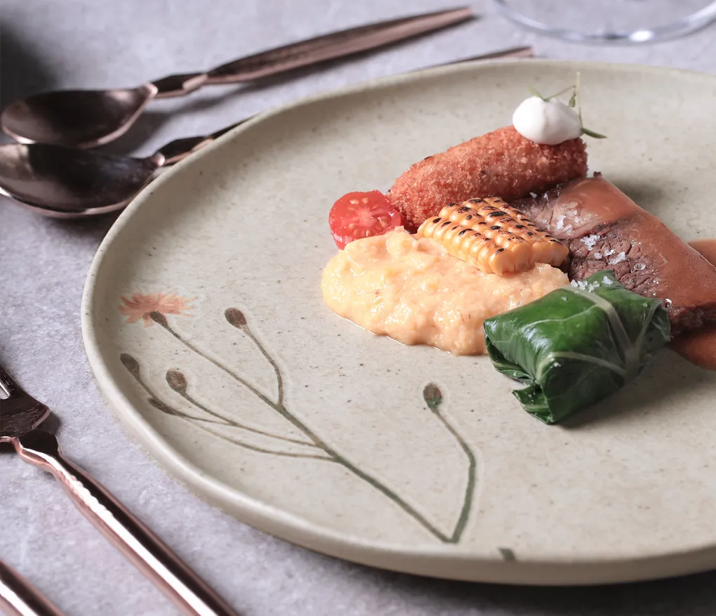 Conjunto com 6 Pratos Raso Bio Stoneware Campestre 