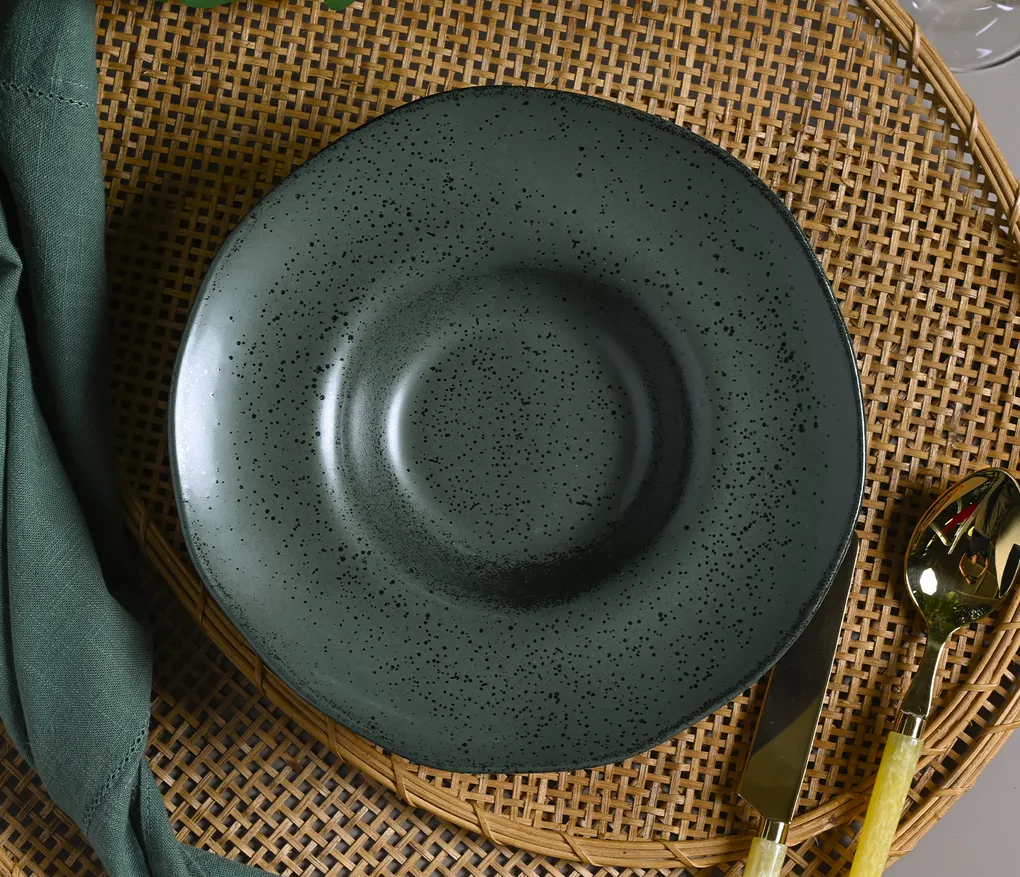 Conjunto com 4 Pratos de Massa Orgânico Greenery 266ml