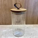 Porta Mantimento Vidro Com Tampa Acácia Classic 880ml Wolff - imagem 1