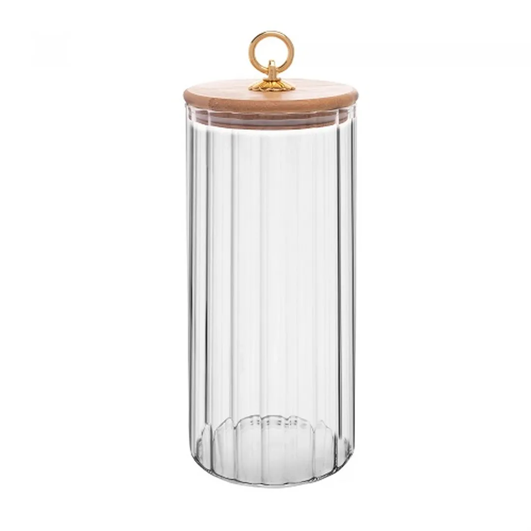 Porta Mantimento De Vidro Wolff Classic Com Tampa 1,150L