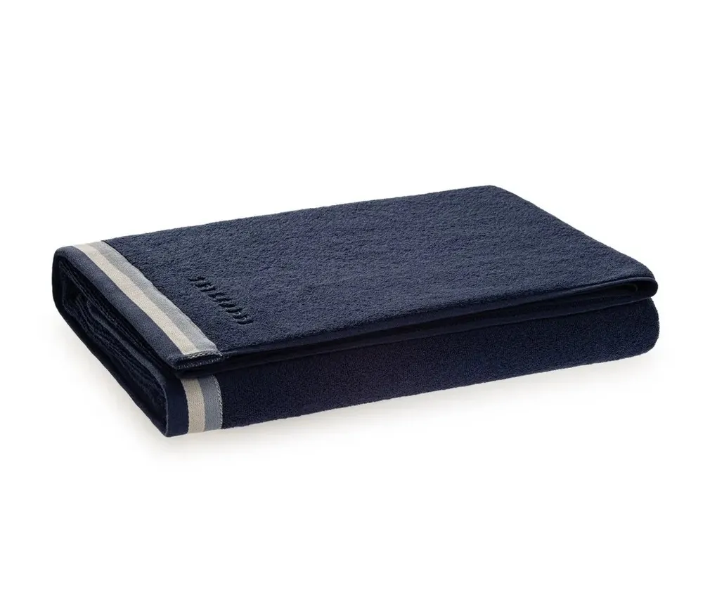 Toalha Banho com Bordado Montello Marino/Azul 540g/m²