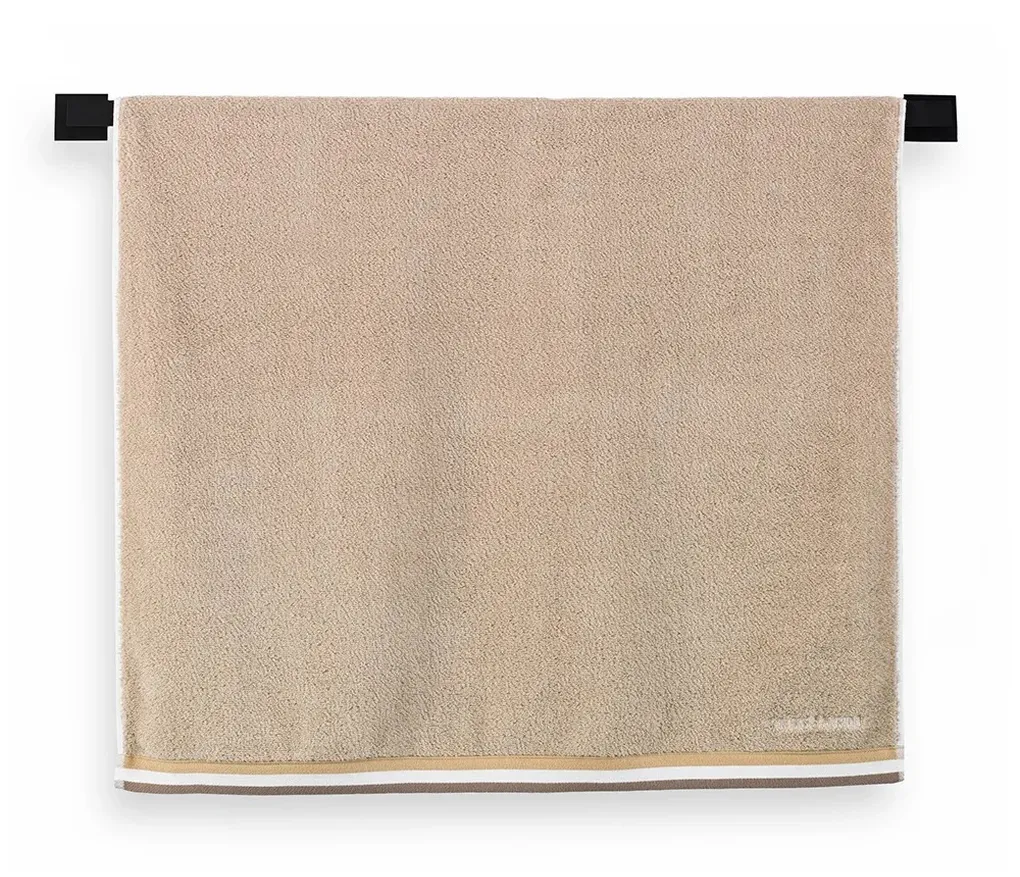 Toalha Banho com Bordado Montello Nocciola/Bege 540g/m²