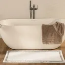 Tapete Antiderrapante 100% Algodão 80cm x 60cm Veneto Legno - imagem 3