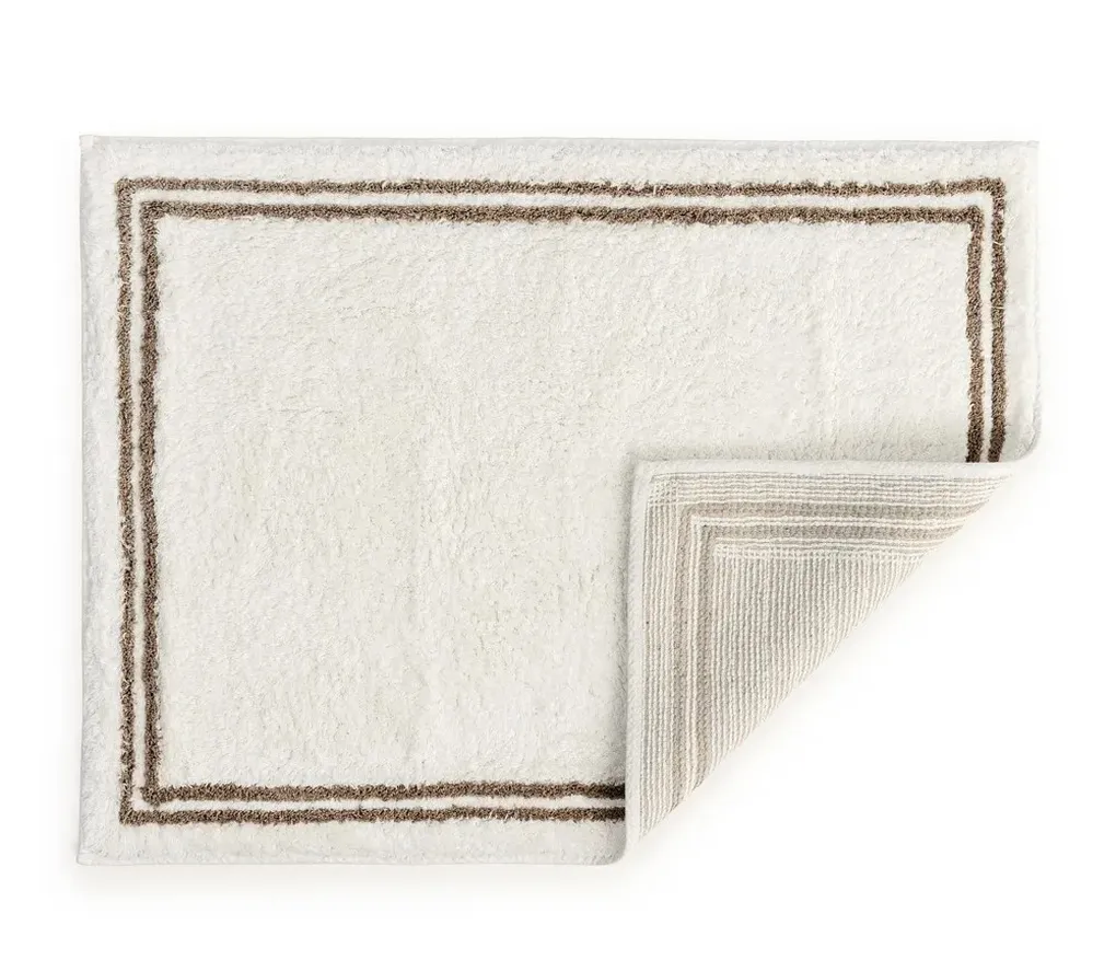 Tapete Antiderrapante 100% Algodão 80cm x 60cm Veneto Legno