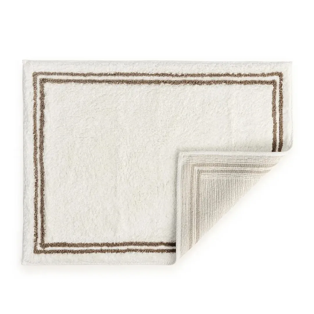 Tapete Antiderrapante 100% Algodão 80cm x 60cm Veneto Legno