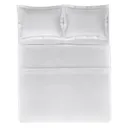 Jogo de Cama King de Cetim de Bambu 300 fios Fiorito Branco - imagem 5