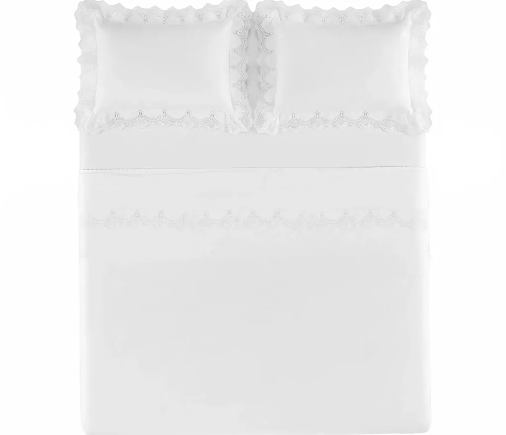 Jogo de Cama King 300 Fios Cetim 100% Algodão Egípcio Chiavari