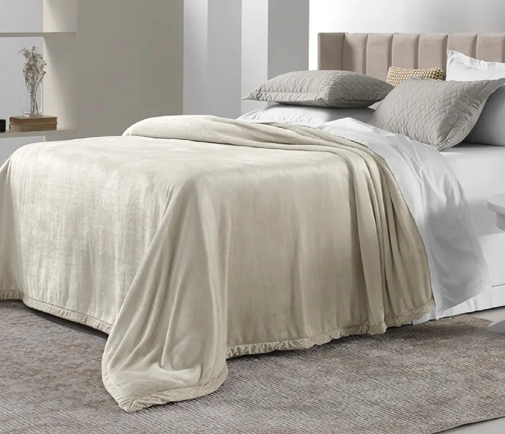 Cobertor King Trussardi 100% Microfibra Aveludado Piemontesi Moonbean