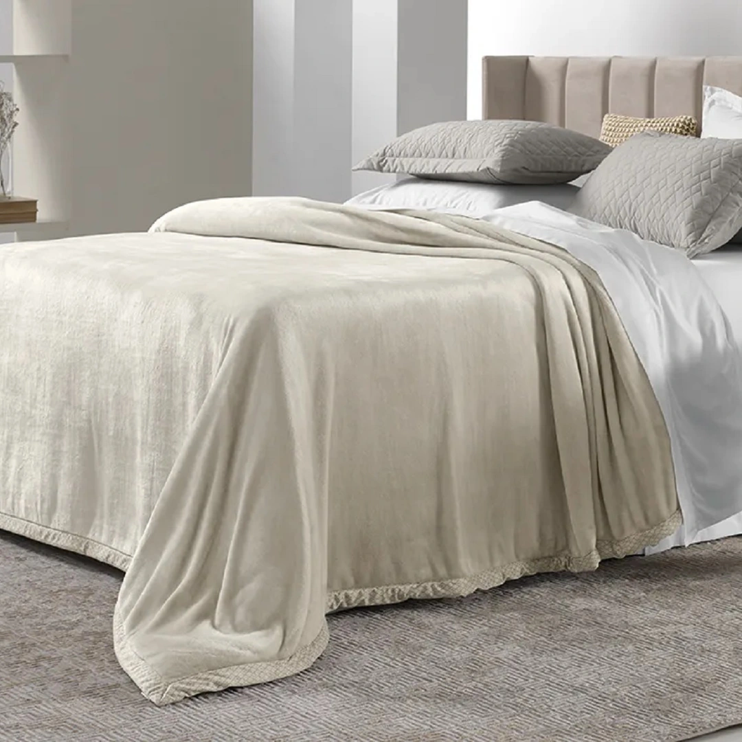 Cobertor King Trussardi 100% Microfibra Aveludado Piemontesi Moonbean