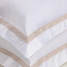Jogo de cama Casal 300 fios Cetim Vercelli Branco/Nebia - imagem 3
